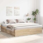Maisonchic - lit adulte - 180 x 200 cm, cadre de lit chêne sonoma 180x200 cm super king ksaw15491 design ... Maisonchic - lit adulte - 180 x 200 cm, cadre de lit chêne sonoma 180x200 cm super king ksaw15491 design ...