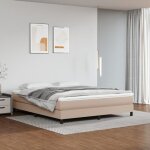 Maisonchic - lit double - 180 x 200 cm, sommier  ressorts de lit, lit adulte cappuccino 180x200 cm similicuir ...