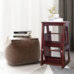 Maisonchic - marchepied 3 marches escabeau pliant 3 marches sige capacit 130 - 150kg en bois de sapin ...