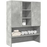 Maisonchic - meuble pour machine � laver, armoire de salle de bain, meuble de salle de bain gris b�ton ...