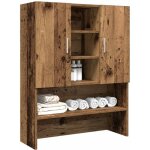 Maisonchic - meuble pour machine � laver, armoire de salle de bain, meuble de salle de bain vieux bois ...