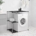 Maisonchic - meuble pour machine à laver, meuble pour wc sur la machine à laver noir 87x55x90, 5 cm asaf45186 ... Maisonchic - meuble pour machine à laver, meuble pour wc sur la machine à laver noir 87x55x90, 5 cm asaf45186 ...