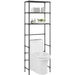 Maisonchic - meuble pour machine à laver, meuble pour wc de toilette à 3 niveaux noir 53x28x169 cm asaf23010 ... Maisonchic - meuble pour machine à laver, meuble pour wc de toilette à 3 niveaux noir 53x28x169 cm asaf23010 ...