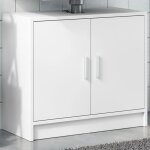 Maisonchic - meuble sous vasque, armoire d'vier, meuble de salle de bain blanc 63x29x55 cm bois d'ingnierie ...
