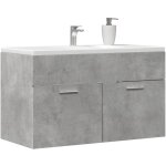 Maison chic - meuble sous vasque, armoire d'�vier, meuble de salle de bain de salle de bain gris b�ton ...