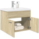 Meuble avec vasque inclus, armoire d'�vier et lavabo ch�ne sonoma fr345968 design in
