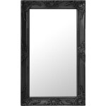 Maisonchic - miroir mural style baroque 50x80 cm noir pwfn68067 design in