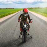 Maisonchic - moto �lectrique pour enfant 3 � 8 ans avec musique et bleutooth vitesse 5, 5 - 6 km / h ...