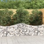 Maisonchic - mur en gabion, panier de gabions arqu� 200x50x60, 80 cm fer galvanis� pjhr95240 design in ...