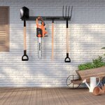 Organisateur d'outils en m�tal avec 8 crochets syst�me de rangement mural de 91cm charge total 150kg ...