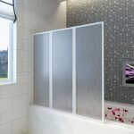 Maisonchic - pare baignoire  3 volets rtractables 141 x 132 cm, asaf91436 design in