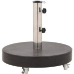 Maisonchic - pied de parasol, socle de parasol granite 30 kg rond noir con627251 design in