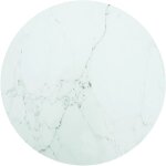 Plateau de table, dessus de table, table � manger blanc �50x0, 8cm verre tremp� avec design marbre con608060 ...