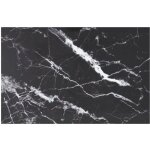 Plateau de table, dessus de table, table � manger noir 100x62 cm 8 mm verre tremp� design marbre con425162 ...