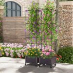 Potager surélevé vertical de 170cm avec bac et treillis jardinière avec système d'auto - irrigation hauteur ... Potager surélevé vertical de 170cm avec bac et treillis jardinière avec système d'auto - irrigation hauteur ...
