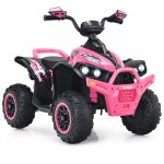 Maisonchic - quad electrique pour enfants 12v7ah led musique p�dale klaxon 3 - 4 km / h pour enfants ...