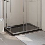 Maisonchic - receveur de douche, bac de douhe rectangulaire abs noir 80x120 cm, asaf45372 design in