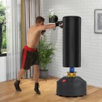 Sac de frappe autoportant 173 cm de 5 couches sac de boxe lourd avec support et base  ventouse systme ...