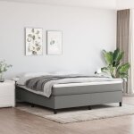 Maisonchic - sommier � lattes de lit, 160x200 cm, sommier pour lit adulte gris fonc� tissu uop55453 design ...