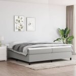 Maisonchic - sommier � lattes de lit, 200x200 cm, sommier pour lit adulte gris clair tissu uop41373 design ...