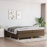 Maisonchic - sommier � lattes de lit, 200x200 cm, sommier pour lit adulte marron fonc� tissu uop36126 ...
