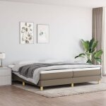 Maisonchic - sommier � lattes de lit, 200x200 cm, sommier pour lit adulte taupe tissu uop87059 design ...