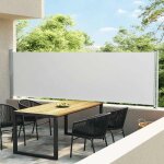 Maisonchic - store banne, auvent latral rtractable de patio, paravent extrieur 140x600 cm crme owv77884 ...