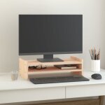 Maisonchic - support pour moniteur, réhausseur d'écran, rangement de bureau 50x27x15 cm bois de pin solide ... Maisonchic - support pour moniteur, réhausseur d'écran, rangement de bureau 50x27x15 cm bois de pin solide ...
