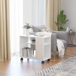 Maisonchic - table basse, table de salon, bout de canap, table d'appoint blanc 70x35x55 cm bois d'ingnierie ...
