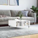 Maisonchic - table basse, table de salon, bout de canap� blanc 60x60x30 cm bois d'ing�nierie wfe488314 ...