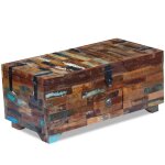 Maisonchic - table basse, table de salon, coffre bois de rcupration massif 80 x 40 x 35 cm togp90535 ...