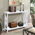 Table console table de canap� style industriel 100 x 30 x 80 cm blanc design in