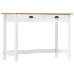 Maisonchic - table console, table d'entr�e, bout de canap� hill avec 2 tiroirs 110x45x74 cm pin solide ...