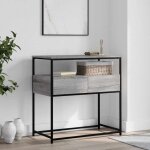 Maisonchic - table console, table d'entr�e, bout de canap� sonoma gris 75x40x75 cm bois d'ing�nierie ...