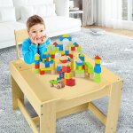 Maisonchic - table enfant tableau amovible  2 faces et 2 botes avec chaise bureau enfant avec rangement ...