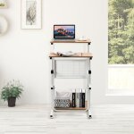 Maisonchic - table informatique assis - debout bureau d'ordinateur rglable en hauteur poste de travail ...
