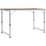Maisonchic - table de jardin, table pliable de camping aluminium 120x60 cm con1804 design in