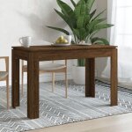Maisonchic - table de salle � manger, table � d�ner, table de cuisine ch�ne marron 120x60x76 cm bois ...
