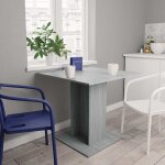 Maisonchic - table de salle à manger, table à dîner, table de cuisine sonoma gris 80x80x75 cm bois d'ingénieri ... Maisonchic - table de salle à manger, table à dîner, table de cuisine sonoma gris 80x80x75 cm bois d'ingénieri ...