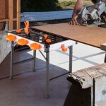 tabli pliable avec 2 pinces et 4 serrages table de travail portable avec 3 botes  outils banc de menuiserie ...