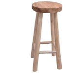 Maisonchic - tabouret de bar, chaise � d�ner, tabouret haut bois de teck solide 545650 design in