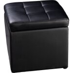 Maisonchic - tabouret pouf coffre bote de rangement repose - pied ottoman espace de stockage cuir pu, ...