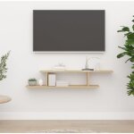 Maison chic - tagère tv murale, meuble tv, etagère de rangement chêne sonoma 125x18x23 cm bois d'ingénierie ... Maison chic - tagère tv murale, meuble tv, etagère de rangement chêne sonoma 125x18x23 cm bois d'ingénierie ...