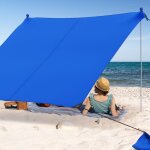 Tente de plage portable 2x2m anti uv upf50 + abris solaire de plage avec 4 sacs pour sable piquets de ... Tente de plage portable 2x2m anti uv upf50 + abris solaire de plage avec 4 sacs pour sable piquets de ...