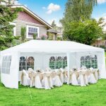 Maisonchic - tente de r�ception chapiteau 3x6m avec 4 parois amovibles fen�tre sur c�t� pour f�te / mariage ...