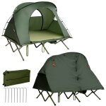Maisonchic - tente surélevée 4 en 1 avec matelas auto - gonflant tente extérieur imperméable pour 2 personnes ... Maisonchic - tente surélevée 4 en 1 avec matelas auto - gonflant tente extérieur imperméable pour 2 personnes ...