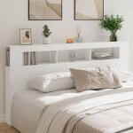 T�te de lit � led, armoire t�te de lit blanc 200x18, 5x103, 5 cm bois d'ing�nierie con590074 design in ...