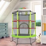 Maisonchic - trampoline de jardin pour enfants 165cm avec filet de protection appuis de ressorts et ...