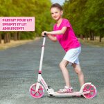 Maisonchic - trottinette enfant pliable avec 2 roues clignotantes&guidon rglable trottinette freestyle ...