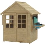 Maisonnette cabane enfant romarin bois fsc� avec cuisine et volets